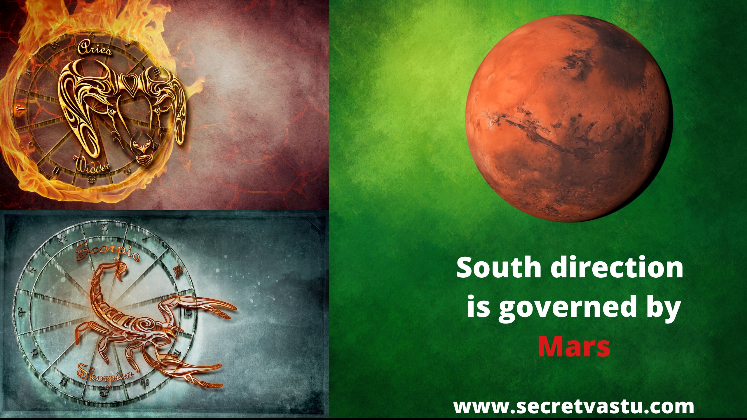 mars and south direction in vastu